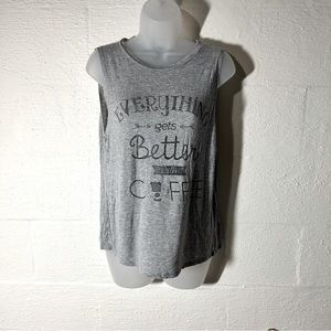 Sleeveless graphic tee